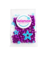 Cuenta De Plastico Opaco Sederia Dona 054-Morado Bolsa C/50Pz.