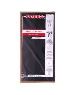 Papel Coreano Mistery Pk00Maa Negro Orilla Oro 58 X 29 Cm. Paq.10P.