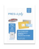 Etiqueta Laser Presaply 30610 30/750 2.5 X 6.7 Cm 1 X 2 5/8\" = A 5160