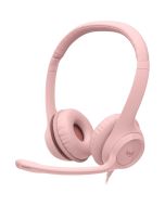 Audífonos Diadema con Micrófono Logitech H390 Rosa