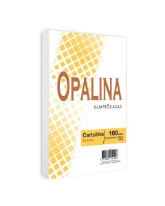 Cartulina Opalina Blanca Guarro Oficio 225 g. C/100