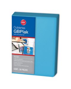 Cubiertas Gbc Gbplak Rayado C/50 Pzas Carta (Eco)