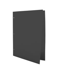 Folder de Plástico Barrilito Carta, Negro, 3 Perforaciones