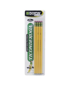 Lápiz de Grafito #2 Ticonderoga Hexagonal Bl/4