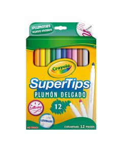 Plumones Crayola Super Tips C/12 Lavables