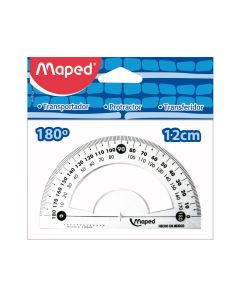 Transportador 180° Maped 12 cm 