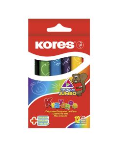 Crayones Jumbo Triangulares Kores C/12