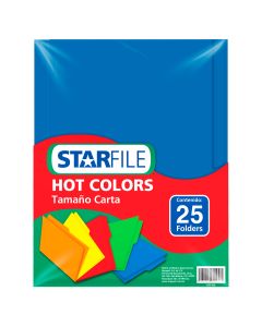 Folder Hot Colors Starfile C/25 Carta