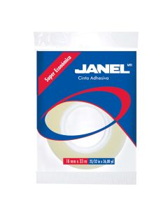 Cinta Adhesiva Janel 255 18 mm x 33 m. Corte Fácil