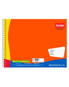 Block Dibujo Espiral Scribe 4590 24.5 X 32 Cm 10 H. C/Protector