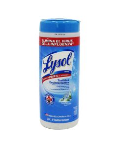 DESINFECTANTE EN TOALLAS LYSOL AROMA PRIMAVERA BOTE C/35