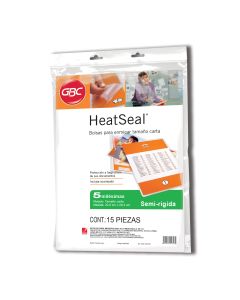 Mica Térmica 5 mil. GBC Heatseal MX01354 Carta con 15 piezas