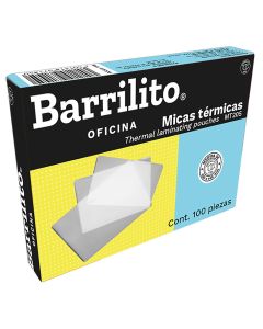 Mica Térmica 8 mil. Barrilito MT205 T. Circulación 10 x 14.5 cm con 100 piezas