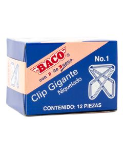 Clip Gigante Mariposa #1 Baco C/12