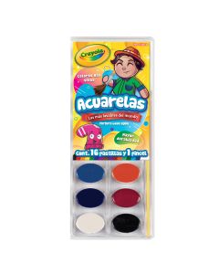 Acuarela C/16 Estuche Crayola 53-0516 C/Pincel