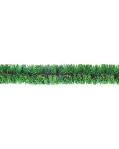 Feston Cuadruple Santas 9230720 Verde Pino 7 Cm X 20 Mts.