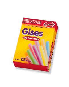 Gises de Colores Vinci 2037 con 12 piezas