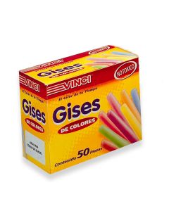 Gises de Colores Vinci 2036 con 50 piezas