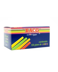 Gises de Colores Baco TIC-150 con 150 piezas