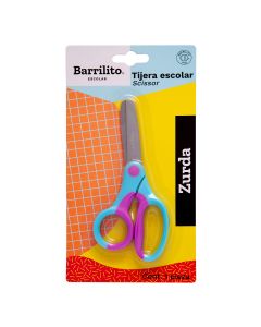 Tijera Escolar Zurda Barrilito 146-5Ni Punta Roma 5\" (12.7 Cm) Mango P