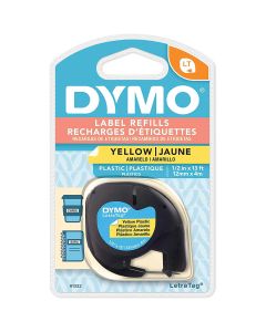 Cinta Plastica Letratag Dymo 91332 Ama/Ngo 1/2\" 12 Mm X 4 M Bl/1