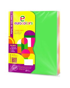 Bond Colores Neón Eurocolors Arcoiris Carta 75 g. C/100 h.