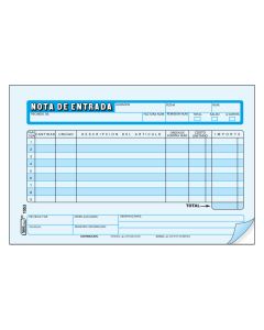 Nota De Entrada Printaform 1053 1/2 Carta C/25 Jgos. Azul