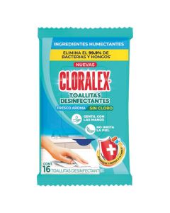 Toallas Desinfectantes Cloralex 16 Pz.