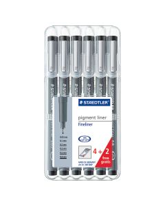 Estilografo Desechable Staedtler 308 Sb6P Est.C/4+2 Fineliner