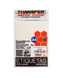 Etiqueta Sello 19 Mm. Transfer E6T00019 Transp. C/90