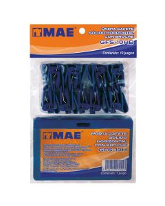 Porta Gafete Plastico Mae Gfs-10Hb Solido Horiz. 9 X 5.5 Cm C/10 Jgos