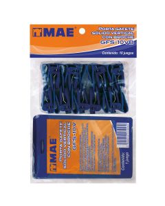 Porta Gafete Plastico Mae Gfs-10Vb Solido Vert. 5.5 X 9 Cm C/10 Jgos