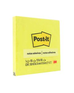 Block Post-it Amarillo 7.6 x 7.6 cm C/100 h.