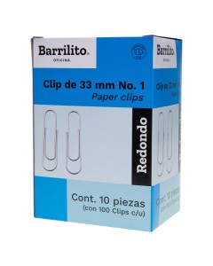 Clip Estándar #1 Barrilito C/100