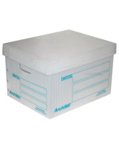 Caja para Archivo Plástico Cartonplast Oficio 50 x 36.5 x 25 cm. Tapa Separada