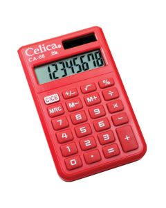 Calculadora Básica de Bolsillo Celica CA-08RD, 8 Dígitos, Solar/Batería