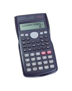 Calculadora Científica Celica CA-83BK 10+2 Dígitos, 240 Funciones, 2 Líneas, Batería 