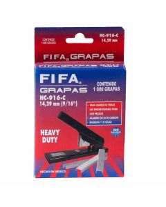 Grapa 14Mm C/1000 Fifa Hc-916-C 14 Mm 9/16 70 A 110 Hojas