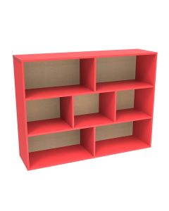 Mueble Organizador Diako 9630-A7 120 X 90 X 30 Cm Rojo Completo