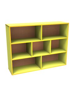 Mueble Organizador Diako 9630-A5 120 X 90 X 30 Cm Amarillo Completo