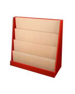 Mueble P/Libros Diako 9530-B7 82 X 50 X 82 Cm Rojo Completo