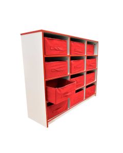 Mueble Organizador Diako 6055-Oz 121 X 97 X 30 Cm C/Charolas