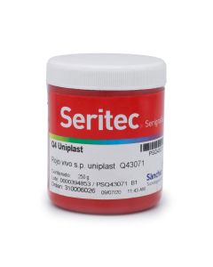 Tinta Uniplast Sanchez Q43071-1/4 Rojo Vivo Sp 1/4 Kg. Serigrafia