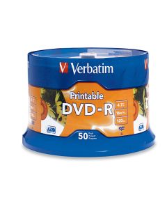 Dvd-R 4.7Gb Verbatim 95137 C/50 Impr.Blanco 1X-16X