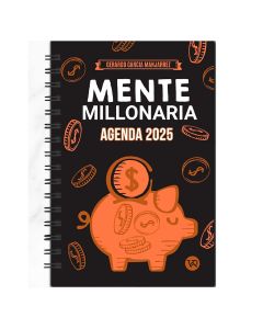 Agenda Diaria VR Mente Millonaria 13.5 x 20 cm, Semanal