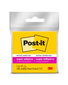 Block Post-it Opp Super Sticky 7.6 x 7.6 cm 45 h. 