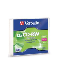 Cd-Rw 80 Min Verbatim 95161 Re-Escr. 12X