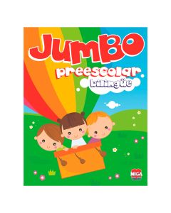 Cuaderno Iluminar Larousse 6782 Jumbo Preescolar Bilingue