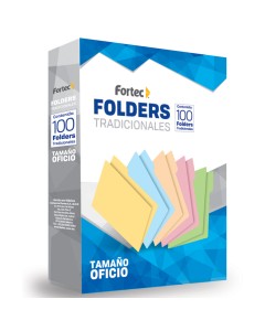 Folder Crema Fortec C/100 Oficio