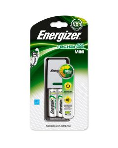 Cargador de Baterías Energizer Mini C/2 AA Incluidas